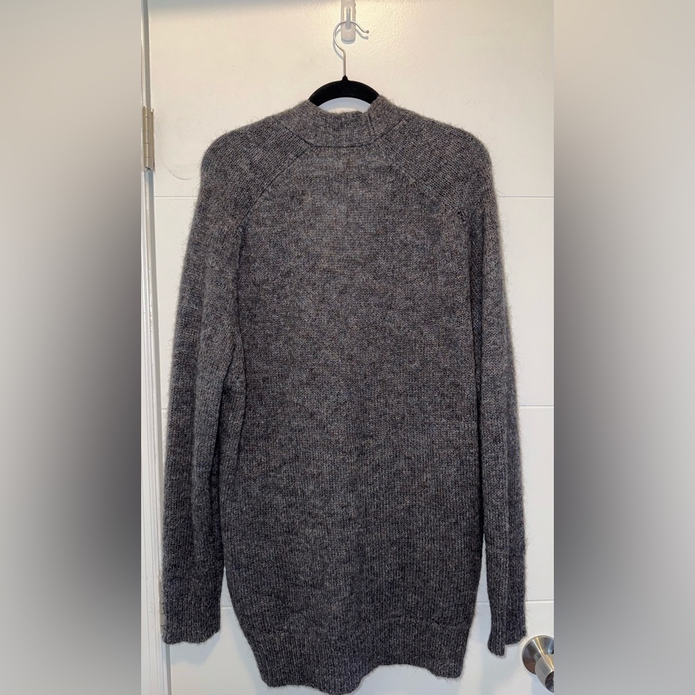 ISABEL MARANT Etoile Mohair Gray Knit Oversized Cardigan Sweater 38/ US 6 - Picture 6 of 8